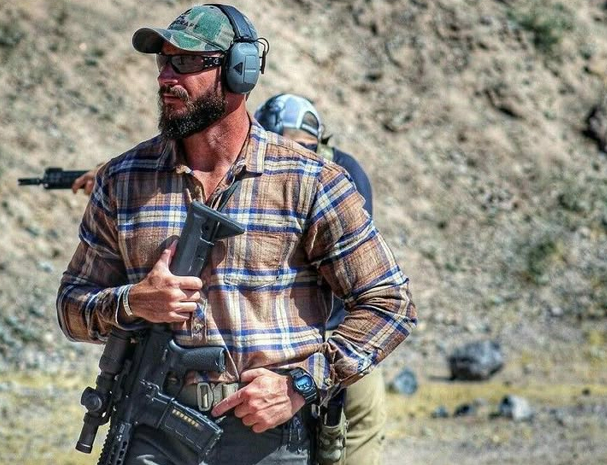 Firearms training on the range